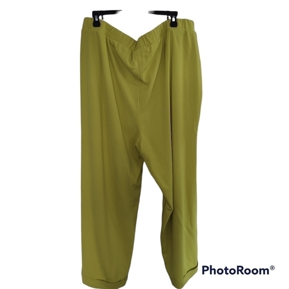Antthony Originals Olive Green Elastic Wasit Knit Pants with Cuffs sz 3X - Picture 2 of 9